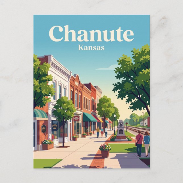 Carte Postale Chanute, Kansas (Devant)