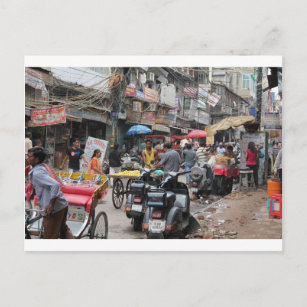 Carte Postale Chaos à Delhi