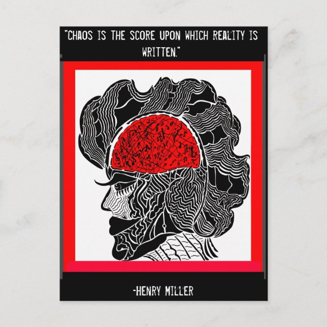 Carte Postale Chaos et conception de la réalité (Devant)
