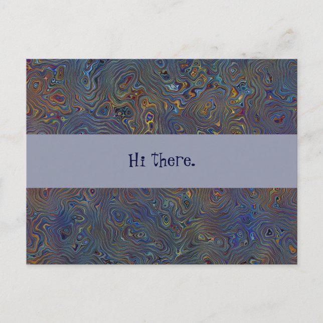 Carte Postale Chaos psychédélique Abstrait (Devant)