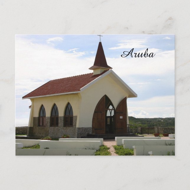 Carte Postale Chapelle Alto Vista à Aruba (Devant)