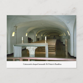 Carte Postale Chapelle dans la catacombe sous la basilique Saint