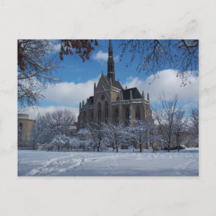 Carte Postale Chapelle dans la neige