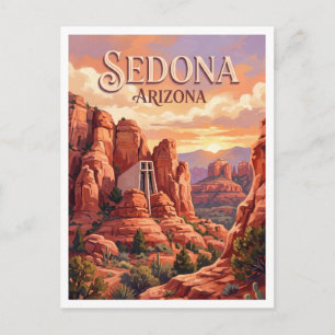 Carte Postale Chapelle de la Sainte-Croix Sedona Arizona