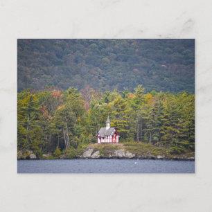Carte Postale Chapelle Paulist sur Lake George, New York