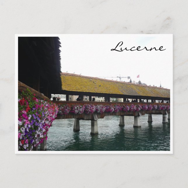 Carte Postale chapelle pont fleurs (Devant)