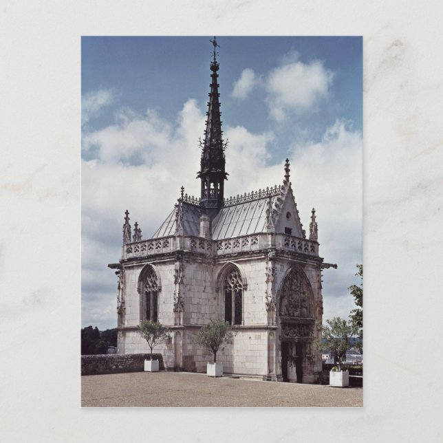 Carte Postale Chapelle Saint-Hubert du Château Amboise (Devant)