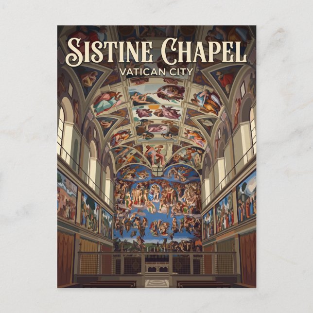 Carte Postale Chapelle Sixtine Cité du Vatican (Devant)