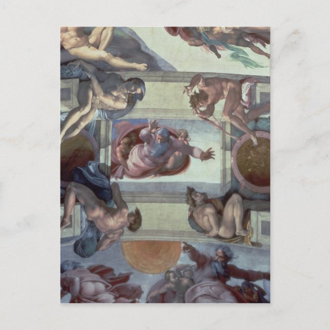 Carte Postale Chapelle Sixtine Plafond 2 (Devant)