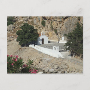 Carte Postale Chapelle, St Paul's Bay, Lindos, Rhodes.