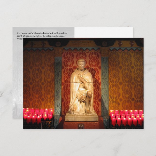 Carte Postale Chapelle St. Peregrine, San Juan Capistrano, Calif (Devant / Derrière)