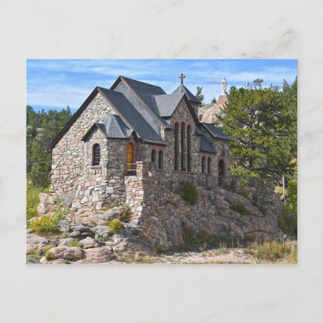 Carte Postale Chapelle sur le rocher, Allenspark, Colorado (Devant)