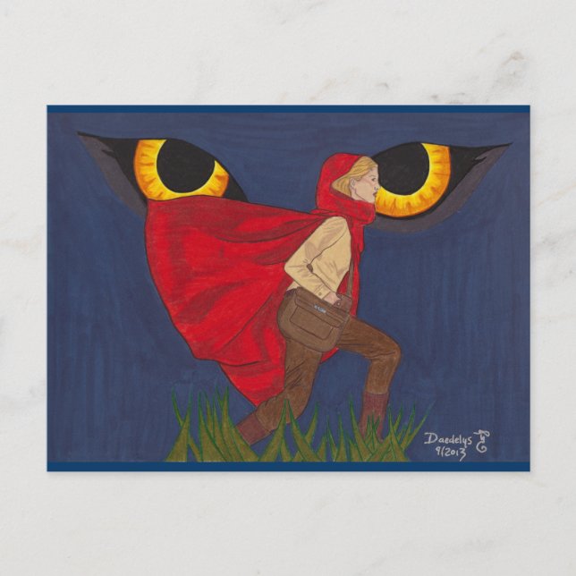 Carte Postale "Chaperon rouge" par Daedelys (Devant)