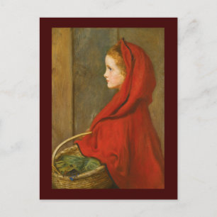 Carte Postale Chaperon rouge par Millais