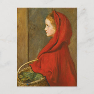 Carte Postale Chaperon rouge par Millais