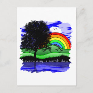 Carte Postale Chaque jour est Jour des terres