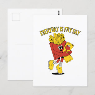 Carte Postale Chaque Jour Est Le Jour Des Frites