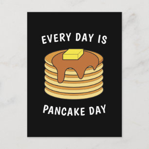 Carte Postale Chaque Jour Est Pancake Day Sirop D'Érable Et Beur