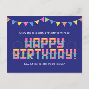 Carte Postale Chaque jour est spécial, mais aujourd'hui plus