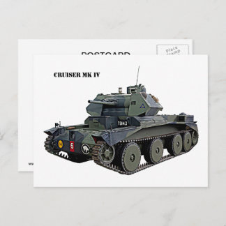 Carte Postale Char Cruiser Mk IV britannique
