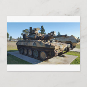 Carte Postale Char de combat Camouflage Désert 