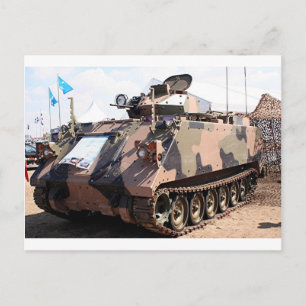 Carte Postale Char de combat : véhicule militaire blindé
