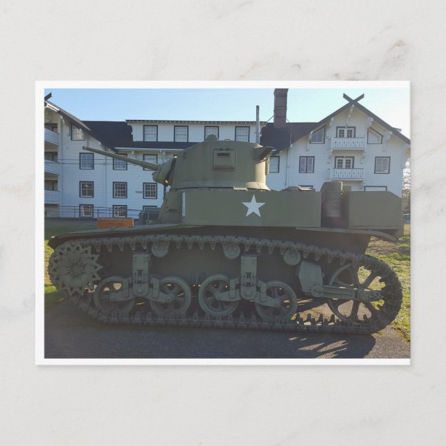 Carte Postale Char M4 Sherman de la Seconde Guerre mondiale (Devant)