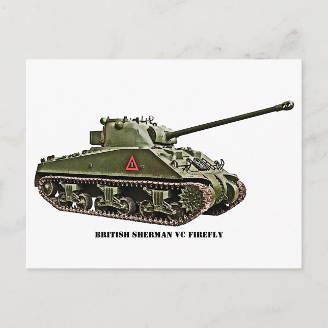 Carte Postale Char Sherman VC (Devant)