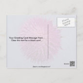 Carte Postale Chardon en fleur (Dos)