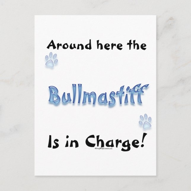 Carte Postale Chargement Bullmastiff (Devant)