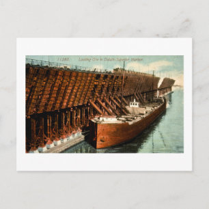 Carte Postale Chargement d'Ore dans le port de Duluth-Superior