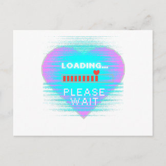 Carte Postale Chargement Heart Retro Gamer