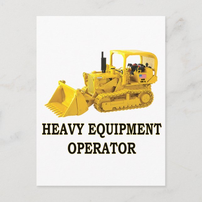 CARTE POSTALE CHARGEUR DE CRAWLER (Devant)