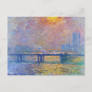Carte Postale Charing Cross Bridge, The Thames, Claude Monet