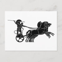 Chariot (Chariot), dessin de relief grec