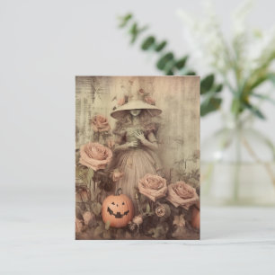 Carte Postale Chariot Halloween vintage (9)