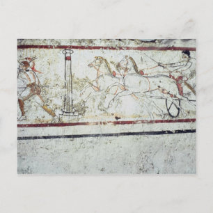 Carte Postale Charioteur et gladiateur, de la Tombe de