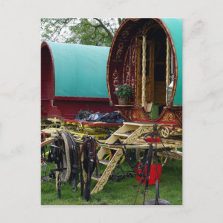 Carte Postale chariots gypsy
