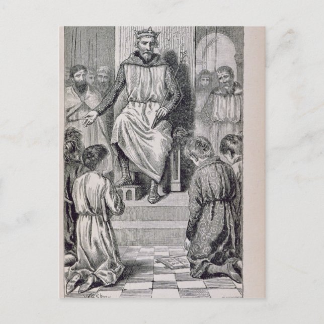 Carte Postale Charlemagne et les garçons (Devant)