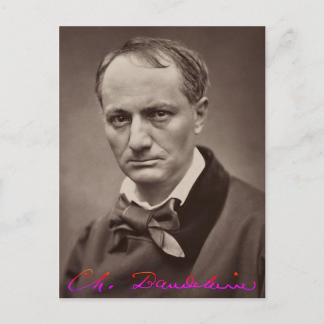 Carte Postale Charles Baudelaire (Devant)