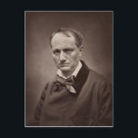 Carte Postale Charles Baudelaire par Étienne Carjat<br><div class="desc">Portrait du poète Charles Baudelaire par Étienne Carjat</div>