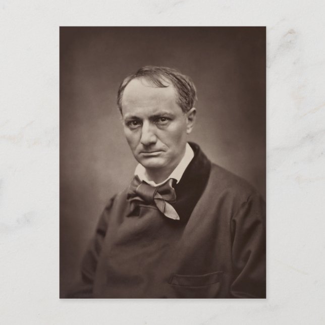 Carte Postale Charles Baudelaire par Étienne Carjat (Devant)
