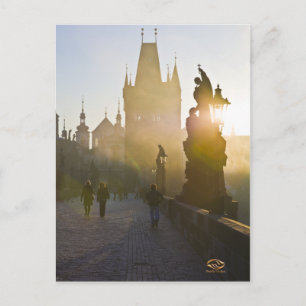 Carte Postale Charles Bridge Prague Matin