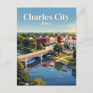 Carte Postale Charles City, Iowa