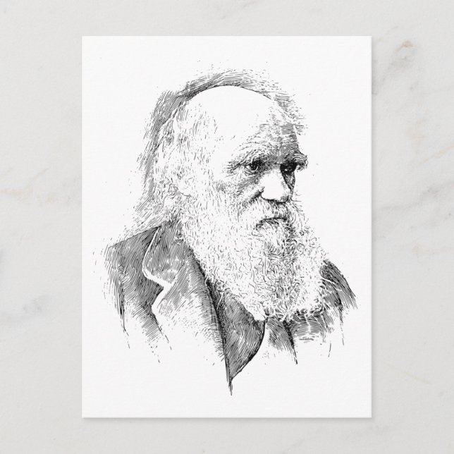 Carte Postale Charles Darwin, The Origin of Species 1872 (Devant)