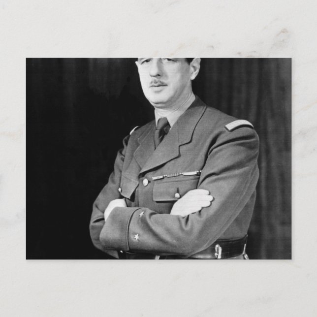 Carte Postale Charles De Gaulle (Devant)