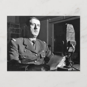 Carte Postale Charles De Gaulle Portrait