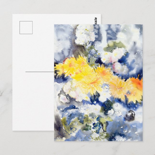 Carte Postale Charles Demuth - Jaune et Bleu (Devant / Derrière)