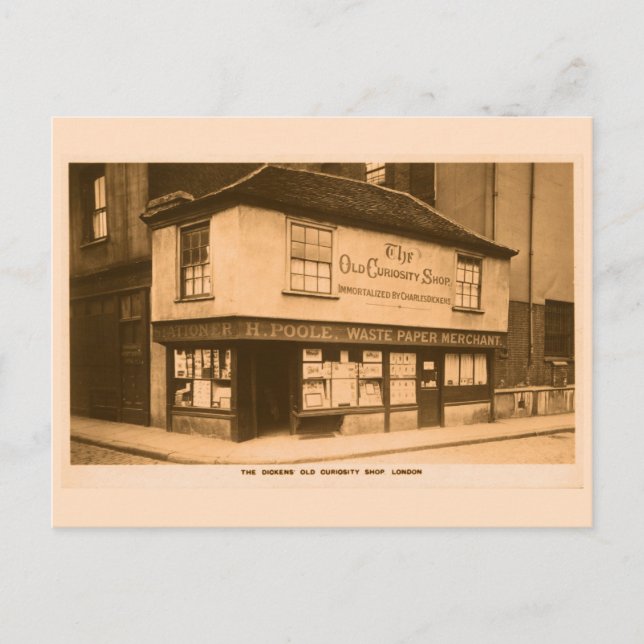 Carte Postale Charles Dickens Old Curiosity Shop Londres (Devant)