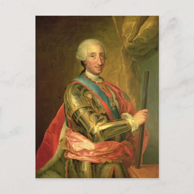 Carte Postale Charles III en Armor, après 1759 (Devant)